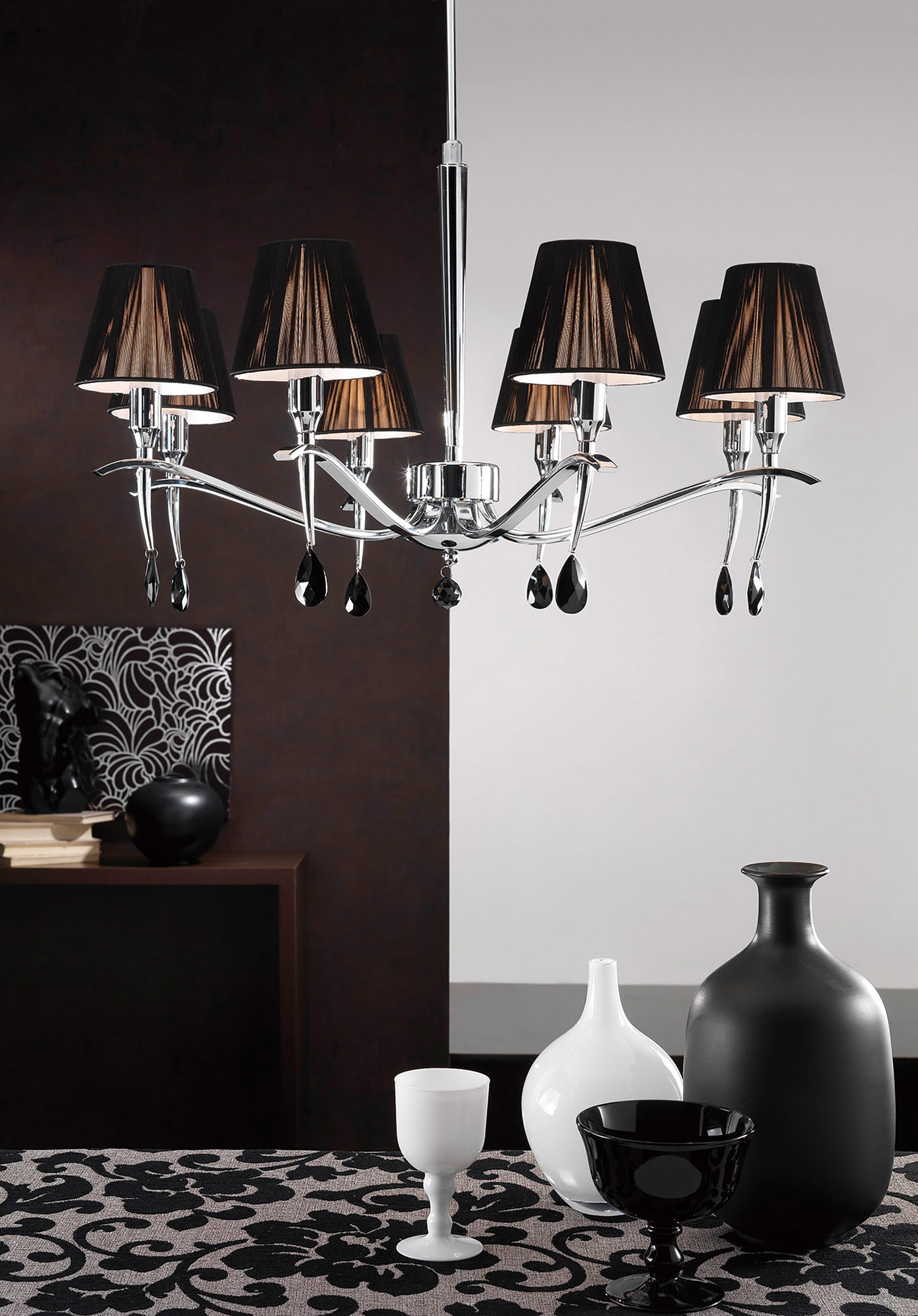 Siena Crystal Ceiling Lights Mantra Shaded Crystal Fittings Siena Crystal Ceiling Lights Mantra Shaded Crystal Fittings